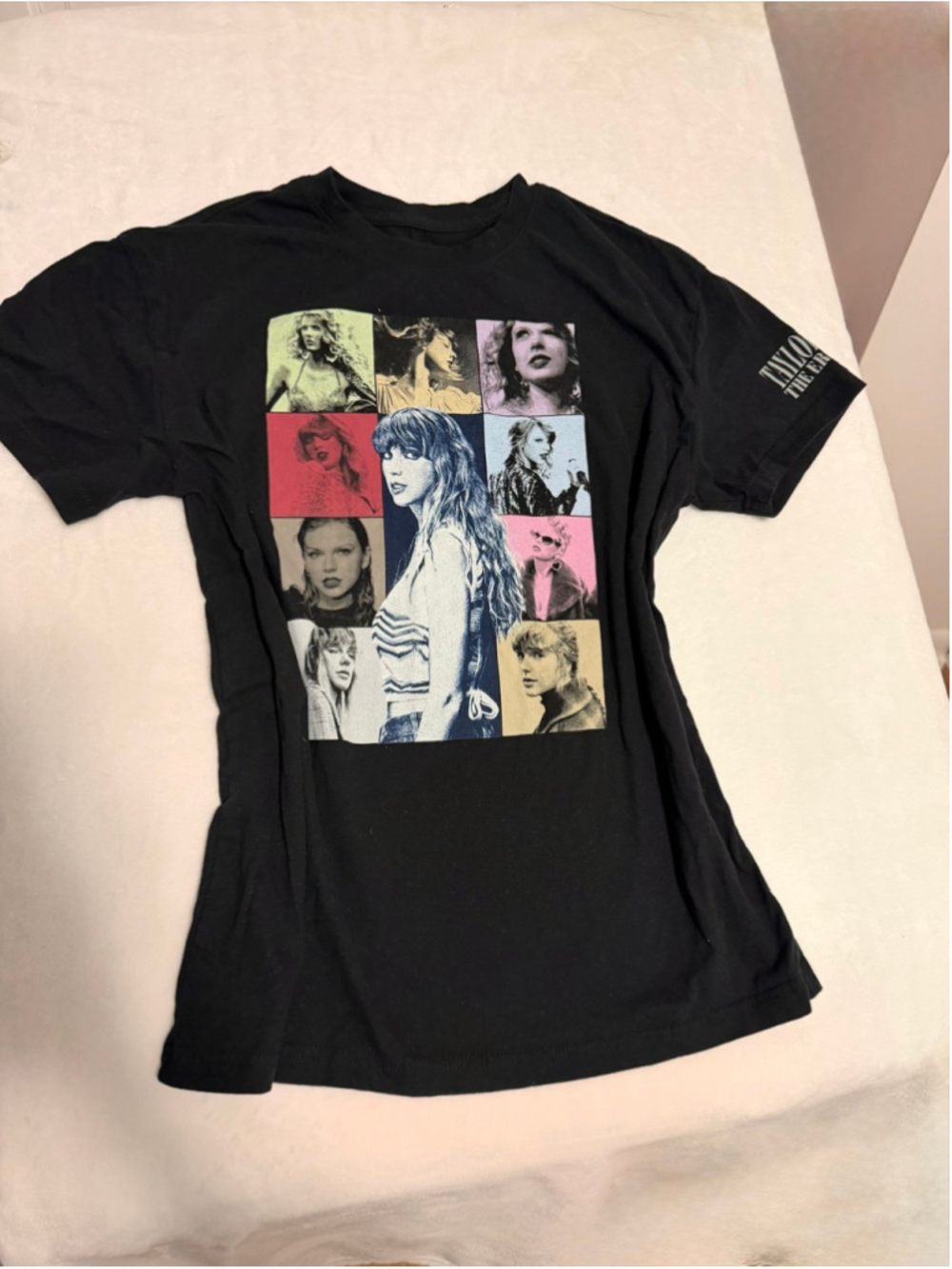 Taylor Swift The Eras Tour Black Graphic T-Shirt 2023 Concert Tee